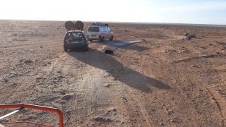 Campingzufahrt bei Laayoune